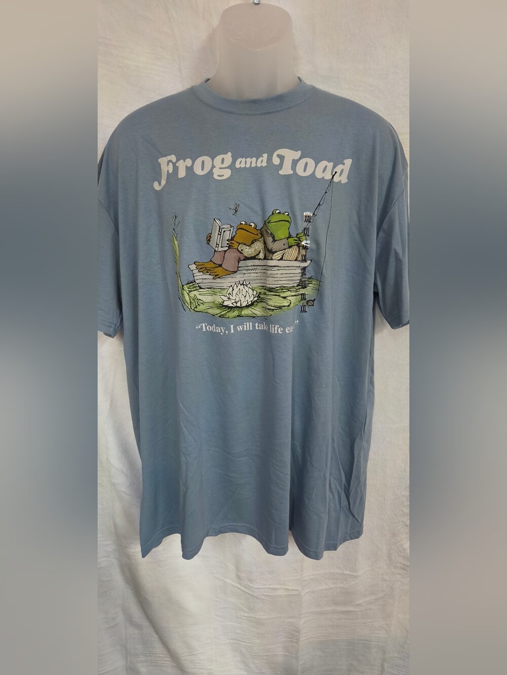 Frog and Toad Graphic Crewneck Tee - Light Blue